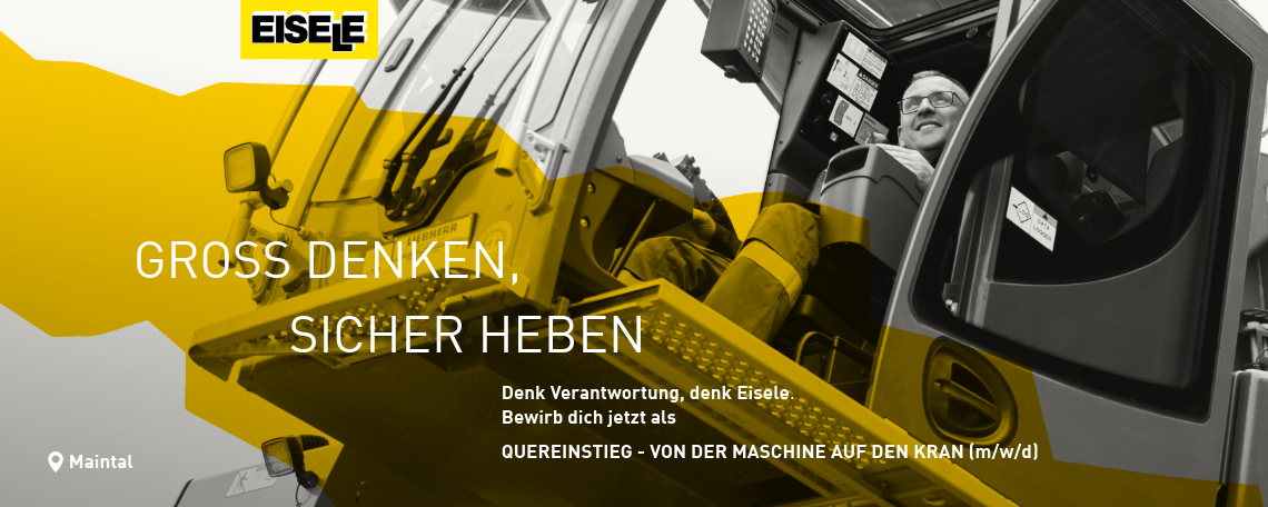 Quereinstieg - Von der Maschine auf den Kran (m/w/d), 1. Bild